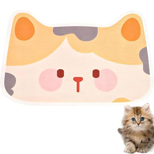 Wall Mounted Cat Scratcher, Kratzmatte Selbstklebend Katze Kratzbrett, Katze Wand Teppich, Anti Kratzteppich für Katze, DIY Trimmbarer Katzenkratzmatte Möbelschutz für Sofa Wand, 80x50cm (B) von GUSHE