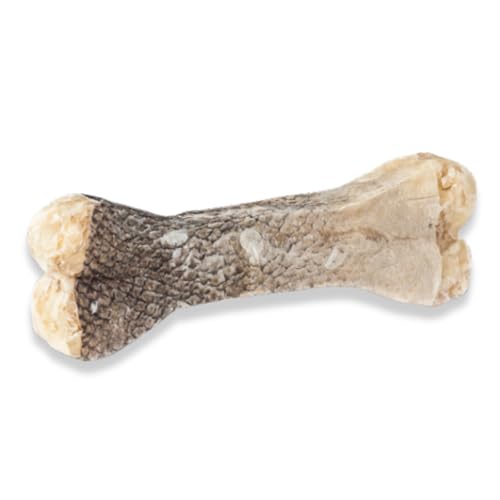 GUSTO PETS Knochen im Dorschfell 5% 100% Naturkauknochen (17cm) von GUSTO PETS