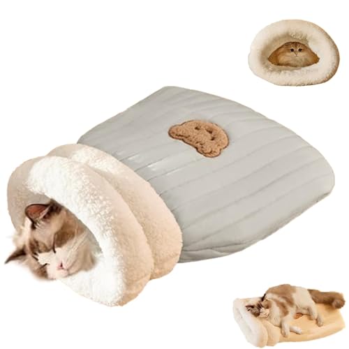 GUUIESMU Katzenschlafsack,Cat Sleeping Bag Winter,Schlafsack Katze,Schlafsack Für Katzen,Comfortable Katzen Schlafsack, Selbstwärmendes Katzennestbett, Haustiermatte,bequemes Haustierhöhlenbett (L,E) GUUIESMU Katzenschlafsack,Cat Sleeping Bag Winter,Schlafsack Katze,Schlafsack Für Katzen,Comfortable Katzen Schlafsack, Selbstwärmendes Katzennestbett, Haustiermatte,bequemes Haustierhöhlenbett (L,E) von GUUIESMU