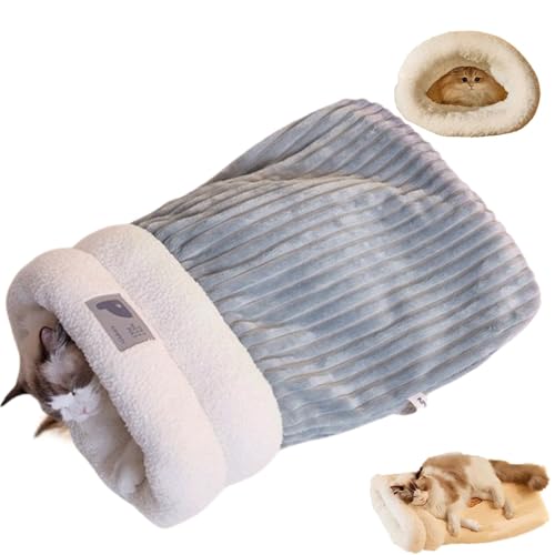 GUUIESMU Katzenschlafsack,Cat Sleeping Bag Winter,Schlafsack Katze,Schlafsack Für Katzen,Comfortable Katzen Schlafsack, Selbstwärmendes Katzennestbett, Haustiermatte,bequemes Haustierhöhlenbett (L,B) GUUIESMU Katzenschlafsack,Cat Sleeping Bag Winter,Schlafsack Katze,Schlafsack Für Katzen,Comfortable Katzen Schlafsack, Selbstwärmendes Katzennestbett, Haustiermatte,bequemes Haustierhöhlenbett (L,B) von GUUIESMU