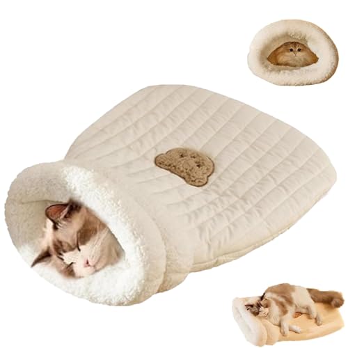 GUUIESMU Katzenschlafsack,Cat Sleeping Bag Winter,Schlafsack Katze,Schlafsack Für Katzen,Comfortable Katzen Schlafsack, Selbstwärmendes Katzennestbett, Haustiermatte,bequemes Haustierhöhlenbett (L,G) GUUIESMU Katzenschlafsack,Cat Sleeping Bag Winter,Schlafsack Katze,Schlafsack Für Katzen,Comfortable Katzen Schlafsack, Selbstwärmendes Katzennestbett, Haustiermatte,bequemes Haustierhöhlenbett (L,G) von GUUIESMU
