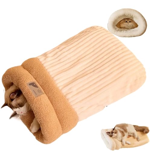 GUUIESMU Katzenschlafsack,Cat Sleeping Bag Winter,Schlafsack Katze,Schlafsack Für Katzen,Comfortable Katzen Schlafsack, Selbstwärmendes Katzennestbett, Haustiermatte,bequemes Haustierhöhlenbett (L,D) GUUIESMU Katzenschlafsack,Cat Sleeping Bag Winter,Schlafsack Katze,Schlafsack Für Katzen,Comfortable Katzen Schlafsack, Selbstwärmendes Katzennestbett, Haustiermatte,bequemes Haustierhöhlenbett (L,D) von GUUIESMU