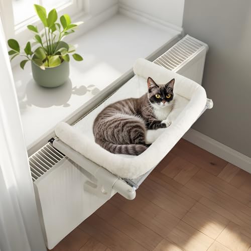 GUUSII HOME Heizungsliege Katzen Katzenliege Balkon Katzenbett für Bettkante Heizung Hängen Liegeplatz Einhängen Bett Hängematte Heizkörper Katze Heizungsliegekatzen 61.5 * 38cm Halten 18kg(Weiß,L) GUUSII HOME Heizungsliege Katzen Katzenliege Balkon Katzenbett für Bettkante Heizung Hängen Liegeplatz Einhängen Bett Hängematte Heizkörper Katze Heizungsliegekatzen 61.5 * 38cm Halten 18kg(Weiß,L) von GUUSII HOME