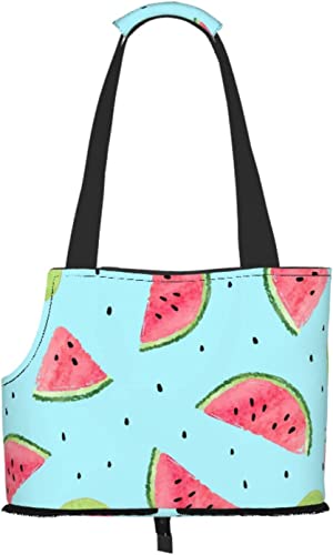 Aquarell-Kiwi-Obst-Sommer-Weichseiten-Reise-Haustier-Tragetasche-Handtaschen-tragbare kleine Haustier-Tragetasche-Umhängetasche von GUVAA