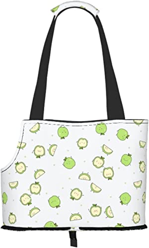 Lustige grüne frische Frucht weichseitige Reise-Haustier-Tragetasche Handtasche Tragbare kleine Haustier-Tragetasche Umhängetasche von GUVAA