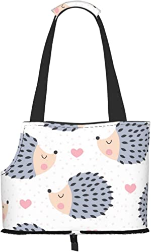 Niedliches Igel-Tier-Kawaii-Weichseiten-Reise-Haustier-Tragetasche-Handtasche Tragbare kleine Haustier-Tragetasche-Umhängetasche von GUVAA