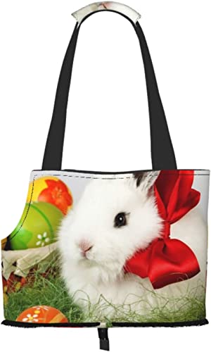 Ostern-Kaninchen-Neujahrs-Weichseiten-Reise-Haustier-Tragetasche-Handtaschen-tragbare kleine Haustier-Tragetasche-Umhängetasche von GUVAA