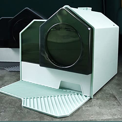 Katzenstreu Entsorgungseimer, Katzentoilette Haubentoilette mit Schublade, Ecktoilette für Katzen-rosa Katzenstreu Entsorgungseimer, Katzentoilette Haubentoilette mit Schublade, Ecktoilette für Katzen-rosa von GUYIRT