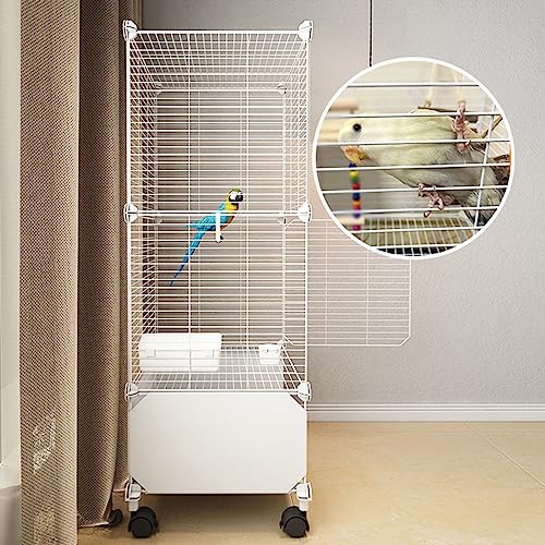 Vogelkäfig, Vogelkäfig Wellensittich mit Spielplatte und Rollständer Leicht Zu Reinigende Diy-Vogelkäfige für Sittiche, Papageien, Unzertrennliche, Tauben, Nymphensittiche, Aras - Weiß ( Size : 8pcs-3 Vogelkäfig, Vogelkäfig Wellensittich mit Spielplatte und Rollständer Leicht Zu Reinigende Diy-Vogelkäfige für Sittiche, Papageien, Unzertrennliche, Tauben, Nymphensittiche, Aras - Weiß ( Size : 8pcs-3 von GUYOS
