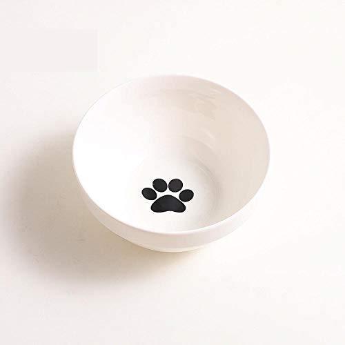 Ceramic Cat Bowl Puppy Food Bowl with Bracket to Protect The Spine Water Bowl Food Bowl Pet Supplies-C von GVRPV