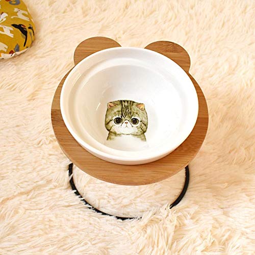 Fressnäpfe für KatzenHaustier schusselEdelstahlregal Keramikschale Futter- und Trinkschalen für Hunde und Katzen-G_S von GVRPV