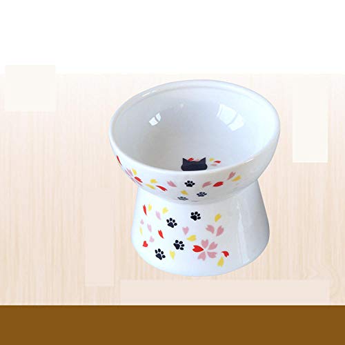 Haustier-Katzen-Keramik-Schüssel Klassische Schüssel mit hoher Basis Wasserfutter-Feeder Welpen-Kätzchen-Haustier-Fütterungs-Haustierschüssel von GVRPV