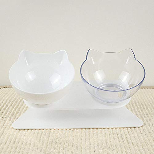 Hund SchüsselHundebedarfRutschfeste Pet Cat Doppel-Wasserschalen mit erhöhtem Ständer Tiernahrung und Wasserschalen für Katzen Hunde Feeder Pet Drinking Bowl Pet Bowl-21.50 von GVRPV