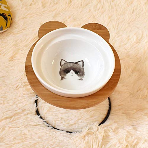 HundebedarfHaustier schusselEdelstahlregal Keramikschale Futter- und Trinkschalen für Hunde und Katzen-A_S von GVRPV