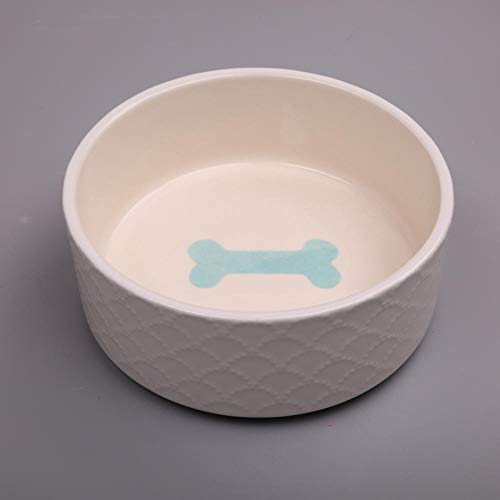 Typ Futternapf Keramik-Knochendruck-Katzenfutterhaus Heimtier-Keramiknapf Runde Futternäpfe Hundenäpfe-Weiß von GVRPV