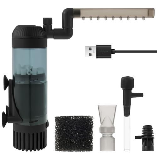 GWCYMYD Aquarium Filter 18x4,5cm Aquarium Innenfilter mit Saugnapf Hocheffiziente Adsorption Filtration Aquarienfilter Aquarium Filterpumpe für Zuchtaquarien Kleine Schauaquarien GWCYMYD Aquarium Filter 18x4,5cm Aquarium Innenfilter mit Saugnapf Hocheffiziente Adsorption Filtration Aquarienfilter Aquarium Filterpumpe für Zuchtaquarien Kleine Schauaquarien von GWCYMYD