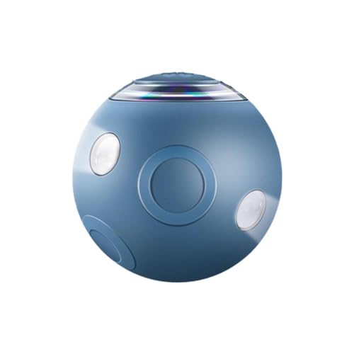 GXFCAI Intelligenter interaktiver Hundespielzeugball, Aktiver Rollball für Hunde mit LED-Lichtern, Automatisch Bewegliches Hüpfen Rotierender Ball Welpe/Kleine/Mittlere Hunde von GXFCAI