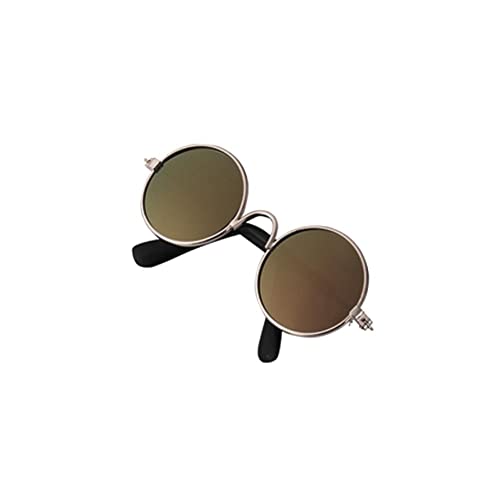 Schöne runde Katzen-Sonnenbrille im Vintage-Stil, reflektierende Brille für kleine Fotos, Produkte, Haustierzubehör, Haustier-Requisiten von GXFCAI