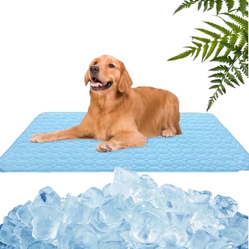 GXHNB Nordseepfote Kühlmatte, kühlmatte Hund Für Den Sommer, SelbstküHlend Sommer KüHlkissen rutschfeste KüHldecke (B,100 * 70CM) von GXHNB