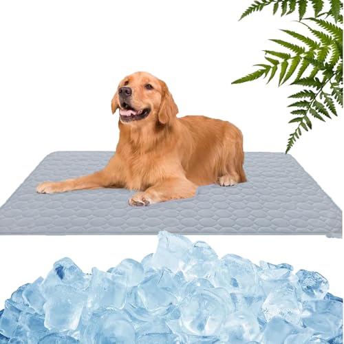 GXHNB Nordseepfote Kühlmatte, kühlmatte Hund Für Den Sommer, SelbstküHlend Sommer KüHlkissen rutschfeste KüHldecke (C,100 * 70CM) von GXHNB