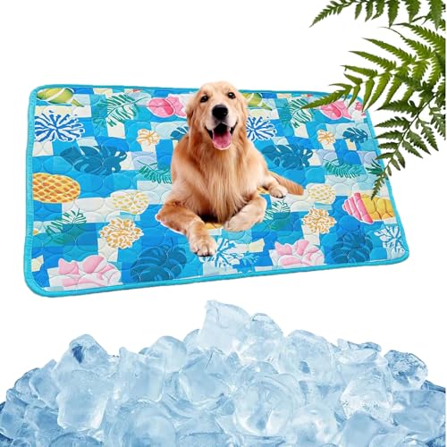 GXHNB Nordseepfote Kühlmatte, kühlmatte Hund Für Den Sommer, SelbstküHlend Sommer KüHlkissen rutschfeste KüHldecke (G,150 * 100) von GXHNB