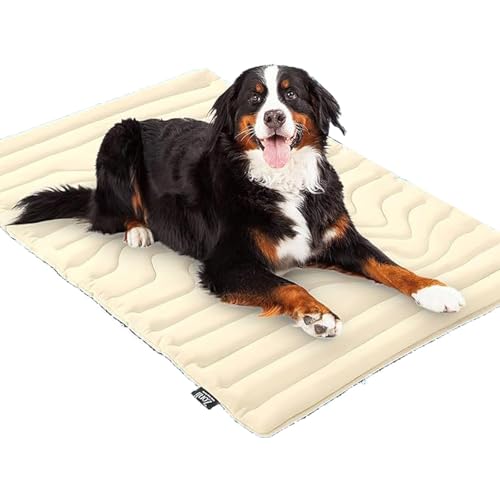 GXJIXf Pet Cooling Mat, Reversible Self-Cooling Mat, Portable Pet Cooling Bed for Summer, Multiple Sizes, for Indoor and Outdoor Use (Beige,X-Large) von GXJIXf