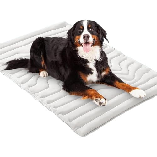 GXJIXf Pet Cooling Mat, Reversible Self-Cooling Mat, Portable Pet Cooling Bed for Summer, Multiple Sizes, for Indoor and Outdoor Use (Gray,Large) von GXJIXf