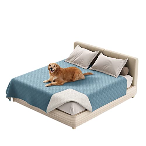 GYHH 100% wasserdichte Sofabezüge Schonbezug Für Hunde Hundebettdecke Haustierdecke Für Möbel, Bett, Couch, Sofa, Wendbar, Leicht (30x70in | 76 * 178cm,Gray Blue) von GYHH