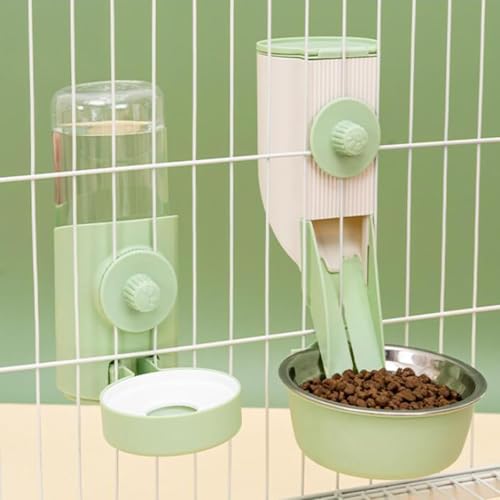 Automatischer Futter-/Wasserspender zum Aufhängen, mit separatem Futternapf und Bewässerung, Kiste, automatischer Futterspender für kleine Haustiere, Katzen, Welpen, Frettchen, Kaninchen von GYJZZW