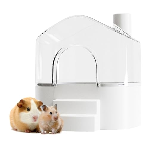 Hamster Sandbad Container Box Großer Raum Hamster Badewanne Graben Sandbehälter für Chinchilla, Ratten, Mäuse, Rennmäuse, Andere Kleintiere (Weiß) von GYJZZW