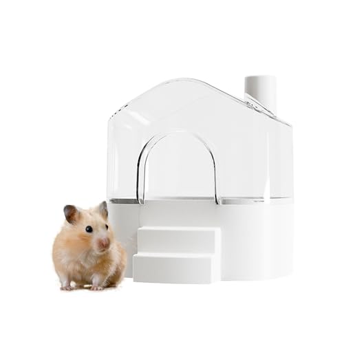Hamster Sandbad Container Box Großer Raum Hamster Badewanne Graben Sandbehälter für Pygmäy, Chinchilla, Ratten, Mäuse, Rennmäuse, andere Kleintiere (Weiß) von GYJZZW