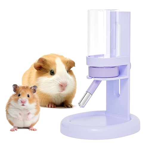 Hamster Wasserflasche Kein Tropfen - 113.4 g Meerschweinchen Wasserflasche für Glastank mit verstellbarem Ständer, auslaufsicherer Kleintierwasserspender für Rennmäuse, Chinchilla, Frettchen, Igel Hamster Wasserflasche Kein Tropfen - 113.4 g Meerschweinchen Wasserflasche für Glastank mit verstellbarem Ständer, auslaufsicherer Kleintierwasserspender für Rennmäuse, Chinchilla, Frettchen, Igel von GYJZZW