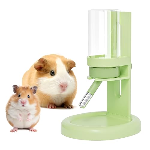 Hamster Wasserflasche Kein Tropfen - 4 Unzen Meerschweinchen Wasserflasche für Glastank mit verstellbarem Ständer, auslaufsicherer Kleintierwasserspender für Rennmäuse, Chinchilla, Frettchen, Igel von GYJZZW