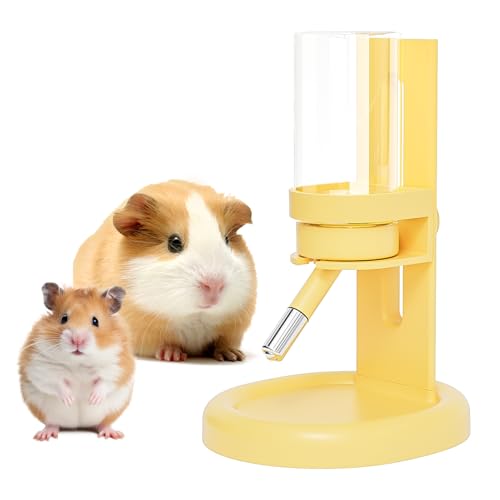 Hamster Wasserflasche Kein Tropfen - 4 Unzen Meerschweinchen Wasserflasche für Glastank mit verstellbarem Ständer, auslaufsicherer Kleintierwasserspender für Rennmäuse, Chinchilla, Frettchen, Igel Hamster Wasserflasche Kein Tropfen - 4 Unzen Meerschweinchen Wasserflasche für Glastank mit verstellbarem Ständer, auslaufsicherer Kleintierwasserspender für Rennmäuse, Chinchilla, Frettchen, Igel von GYJZZW