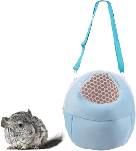 Haustier-Tragerucksack für Kleintiere, Reisehandtasche für Katzen, Welpen, Meerschweinchen, Igel, Hamster (groß, blau) von GYJZZW