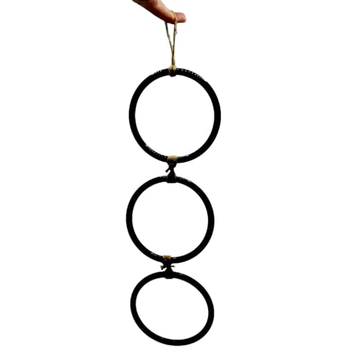 Schlangenanreicherungsringe für Ball, Python, Spielplatz, Kletterspielzeug für Maisschlange, Anreicherung, Spielzeug, Schlangenkletterzubehör (schwarz) von GYJZZW