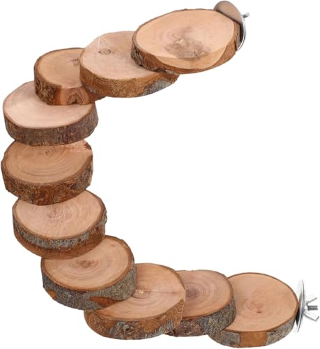 Sittichleiter für Vogelkäfige, robuster Sitzstangenständer für Papageien und Nymphensittiche, Treppenkletterrampe für Bewegung und Pflege (A1) von GYJZZW
