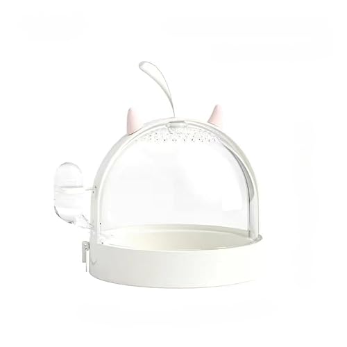 Tragbare Hamsterkäfig-Reisetasche, hohe Durchlässigkeit, Rennmäuse, Reisetasche mit Wasserflasche, kleines Haustier, Hamster, Reisetasche, Käfig für Mäuse, Meerschweinchen, Zuckergleiter (weiß) von GYJZZW