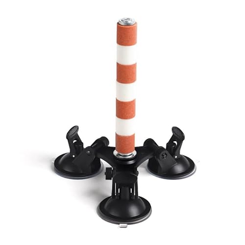 Vogelstange - Fensterstange für Vögel mit starken Saugnäpfen, ideal für kleine bis mittelgroße Vögel (Orange) von GYJZZW