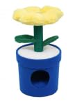 GYMAX 72 cm Blumenförmiger Katzenbaum, Stabiler Katzenbaum mit oberem Sitzplatz und Privatwohnung, Kletterbaum für Katzen (Gelb) von GYMAX