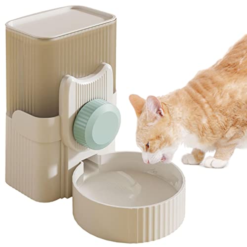 Automatische Katzenfutterautomaten | Hängen Sie den automatischen Wasserspender für Tiernahrung auf | 34oz Tierfutter-Wasserspender, Käfig, automatischer Futterspender für kleine Katzen, Hunde, Gyouza von GYOUZA