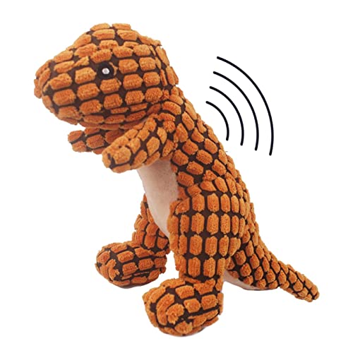 GYOUZA Haustier Dinosaurier Plüschtier | Hunde Kuscheltiere Kauspielzeug | Kaufestes interaktives Welpenspielzeug mit verstärkten Nähten, Geschenke für mittelgroße Hunde, Haustiere und aggressives von GYOUZA