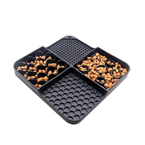 GYOUZA Hundeleckmatte aus Silikon,Slow Feeder Hundenapf aus Silikon für Hund und Katze | 20,3 x 20,3 x 0,9 Zoll Slow Feeder Hundenäpfe, Futtermatte für Hunde, Hundeleckpad GYOUZA Hundeleckmatte aus Silikon,Slow Feeder Hundenapf aus Silikon für Hund und Katze | 20,3 x 20,3 x 0,9 Zoll Slow Feeder Hundenäpfe, Futtermatte für Hunde, Hundeleckpad von GYOUZA