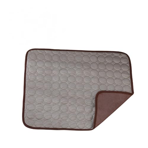 GYSFCJHYLU Ice Silk Kühlmatte für Haustiere, maschinenwaschbar, dreilagiges System für sofortige Kühlung, geeignet für Hundehütten, Sofas, Betten, Böden und Autos von GYSFCJHYLU