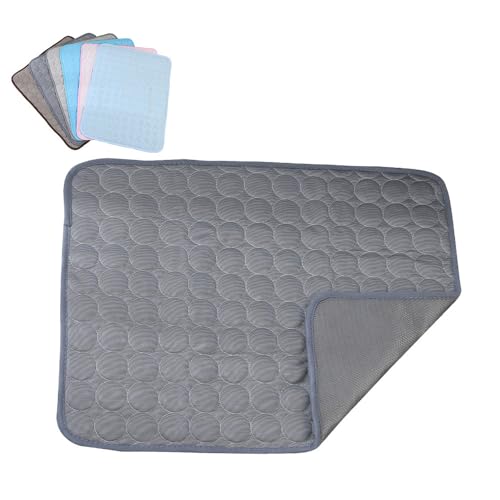 GYSFCJHYLU Ice Silk Kühlmatte für Haustiere, maschinenwaschbar, dreilagiges System für sofortige Kühlung, geeignet für Hundehütten, Sofas, Betten, Böden und Autos von GYSFCJHYLU