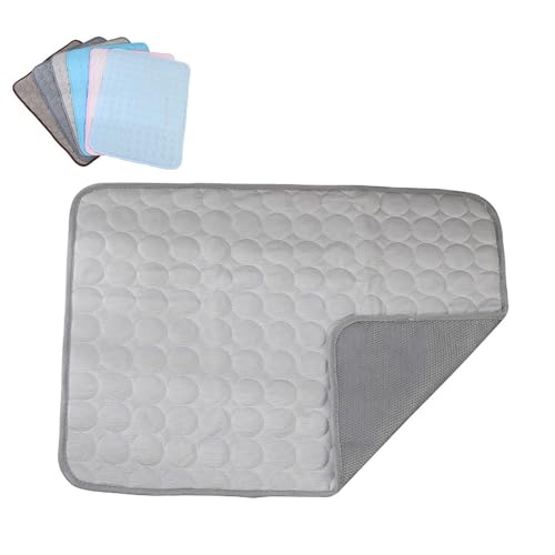 GYSFCJHYLU Ice Silk Kühlmatte für Haustiere, maschinenwaschbar, dreilagiges System für sofortige Kühlung, geeignet für Hundehütten, Sofas, Betten, Böden und Autos von GYSFCJHYLU