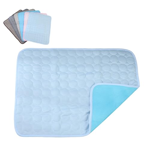 GYSFCJHYLU Ice Silk Kühlmatte für Haustiere, maschinenwaschbar, dreilagiges System für sofortige Kühlung, geeignet für Hundehütten, Sofas, Betten, Böden und Autos von GYSFCJHYLU
