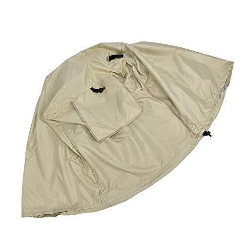 GYZOUKA Hundekistenabdeckung Wassersicher 210d Oxford Fabric Pet Kennelabdeckung mit Maschenfenstern & Aufbewahrungstasche, 25x20x19in (Beige) von GYZOUKA