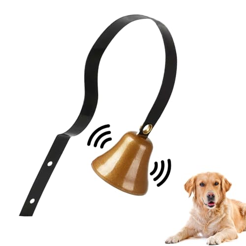 GZBMEZS Hunde Klingel - Türklingel Für Welpen Und Hunde An Türklinken - Laute Klassische Trainingshilfe Für Welpentraining Stubenreinheit Kleine Große Katzen Innen Außen Holz Metall von GZBMEZS
