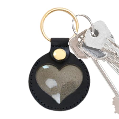GZBMEZS Hundehaar Sammler Schlüsselanhänger,Tierhaar Erinnerung Schlüsselring - Herz Anhänger Erinnerungsstück Unisex für Rucksack Handtasche Taschencharm von GZBMEZS